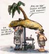 Cartoon: In der Witzwerkstatt (small) by GB tagged reparatur service insel schiffbrüchiger island palme