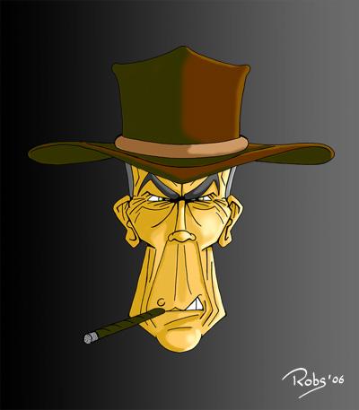 Cartoon: William Munny (medium) by Robs tagged clint