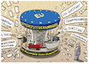 Cartoon: ...Fahrgeschäftsbetrieb... (small) by markus-grolik tagged umsatzsteuerkarussell,steuer,steuerbetrug,europa,eu,finanzaemter,bruessel,zertifikatshandel,zertifikate,co2,steuerrückerstattung