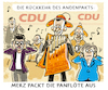Cartoon: Misstöne in der CDU (small) by markus-grolik tagged cdu,andenpakt,friedrich,merz,roland,koch,wolfgang,schäuble,akk,merkel,groko,kanzlerkandidatur,parteivorsitz,junge,union,urwahl,partei,seilschaft