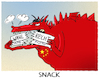 Cartoon: Pekings Wahlrechtsreform (small) by markus-grolik tagged hongkong,wahlrechtsreform,peking,demokratie,snack,china,macht