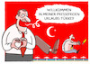 Cartoon: ..Rauswurf... (small) by markus-grolik tagged türkei,erdogan,zdf,auslandspresse,pressefreiheit,urlaubsland,deutschland,europa,berlin,maas,reisewarnung