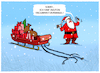 Cartoon: Wegen Personalmangel verschoben. (small) by markus-grolik tagged facharbeiter facharbeitermangel personalmangel deutschland weihnachten