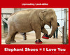 Cartoon: Elephant Shoes - I Love You (small) by Hearing Care Humor tagged lipreading,speechreading,hearing,deaf,elephant,shoes,love
