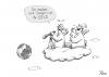 Cartoon: Geldsorgen? (small) by POLO tagged finanzkrise geld engel lachen finacial crisis erde welt earth world angel angels