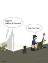 Cartoon: Popcorn (small) by Frank Zimmermann tagged bild,cartoon,gag,junge,lusitg,papa,polizei,polizist,cop,dad,father,police,policeman,popcorn,sex,son,schwul,vater