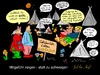 Cartoon: Mitfühlen (small) by Maddn tagged asylanten,flüchtlinge,zelte,solidarität,übetfüllung,menschenunwürdig,afrika