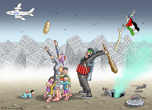 Cartoon: UN HILFT GAZA (medium) by marian kamensky tagged greta,thunberg,hamas,israel,gaza,ricarda,lang,huthi,iran,greta,thunberg,hamas,israel,gaza,ricarda,lang,huthi,iran