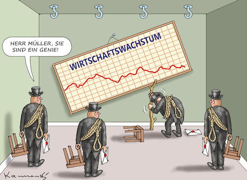 Cartoon: WIRTSCHAFTSWACHSTUM (medium) by marian kamensky tagged wirtschaftswachstum,wirtschaftswachstum