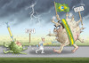 Cartoon: Bolsonarsch (small) by marian kamensky tagged bolsonaro,brasilien,corona,amazonas,regenwald,pandemie,mutanten