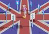 Cartoon: DEAD END CROSSING (small) by marian kamensky tagged brexit,theresa,may,england,eu,schottland,weicher,wahlen,boris,johnson,nigel,farage,referendum