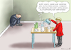 Cartoon: MERKEL NIMMT SPAHN IN SCHUTZ (small) by marian kamensky tagged coronavirus,epidemie,gesundheit,panik,stillegung,überschall,schneller,jens,spahn,trump,pandemie