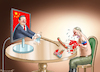 Cartoon: MILITÄRISCHE KOOPERATION (small) by marian kamensky tagged kp,parteitag,in,china,xi,jinping,biontech,putin,ukraine,corona