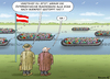 Cartoon: ÖBB (small) by marian kamensky tagged eu,flüchtlinge,asyl,politik,willkommenskultur,terrorismus,heidenau,viktor,orban,horst,seehofer,bayern