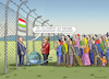 Cartoon: ORBAN LÄSST SICH FEIERN (small) by marian kamensky tagged orban,will,zaungeld,juncker,ungarn,nationalismus,wahlen,kaczynski,populismus