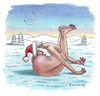 Cartoon: Stecken geblieben (small) by marian kamensky tagged weihnachten,heile,welt,feiertage,christmas,santa,claus,barbara,schneewitchen