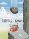 Cartoon: Swiss bear was stunned (small) by marian kamensky tagged nature,swiss,bear,natural,disaster