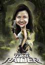 Cartoon: tomb raider caricature (small) by juwecurfew tagged tomb,raider,caricature