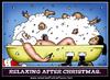 Cartoon: Santa relaxing after Christmas (small) by Mike J Baird tagged santa,relaxing,bath,happy,joy,christmas