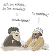 Cartoon: Mit Marzipan (small) by fussel tagged schweinefleisch,schwein,marzipan,taliban,is,terroristen,moral,bevormundung,fussel,vorschriften,verbote,autorität,autoritär