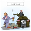 Cartoon: EU USA Privacy Shield (small) by Timo Essner tagged privacy shield safe harbor data communikation datenschutz email handy smartphone mobile phone cellphone internet kommunikation activity eu europe us department of commerce nsa bnd espionage spionage karikatur timo essner