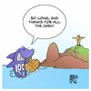 Cartoon: Rio 2016 (small) by Timo Essner tagged ioc,olympic,games,olympische,spiele,brasil,brasilien,rio,de,janeiro,corruption,economy,taxes,advertising,partners,gains,profits,sales,merchandise,poverty,social,issues,cartoon,timo,essner