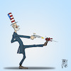 Cartoon: USA leaving WHO (small) by Timo Essner tagged usa,leave,who,trump,masks,covid19,corona,science,public,health,cartoon,timo,essner