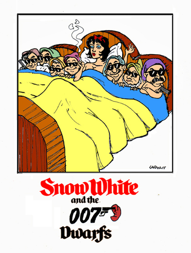 Cartoon: 007 (medium) by Carma tagged snow,white,dwarfs,007