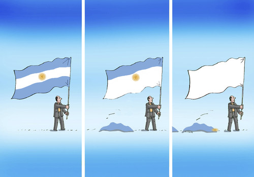 Cartoon: argenpad (medium) by Lubomir Kotrha tagged argentina,crisis,world,amerika