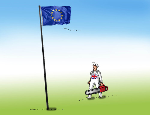 Cartoon: eudrevorub16 (medium) by Lubomir Kotrha tagged brexit,cameron,libra,euro,world,referendum