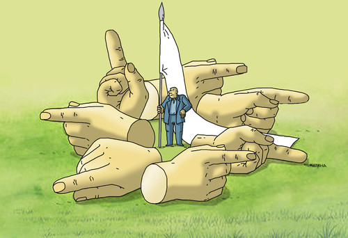 Cartoon: prsty (medium) by Lubomir Kotrha tagged war,peace,world,ukraine,irak,putin,obama