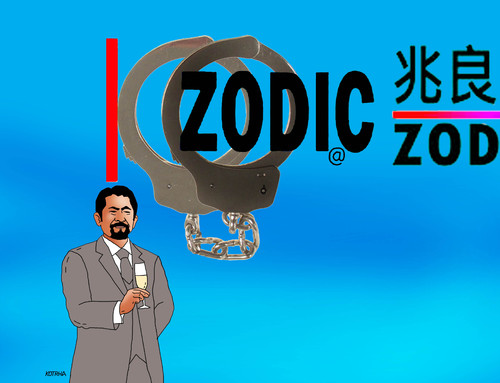 Cartoon: zodicputa (medium) by Lubomir Kotrha tagged zodic,company,taiwan,burza,fraud