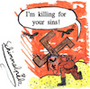 Cartoon: Adolf crawls to the cross (small) by Schimmelpelz-pilz tagged tyrant,nazi,adolf,hitler,cross,crucifix,desert,vulture,vultures,sin,sins,wrong,fake,prophet,christianity,christians,right,winged,fascist,fascism,jesus,christ