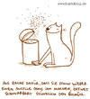 Cartoon: Biomüll (small) by puvo tagged katze,müll,biomüll,sommer,summer,cat,garbage,mülleimer,biological,waste