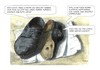 Cartoon: Schuhgesichter (small) by Jori Niggemeyer tagged schuhe,gesicht,deutung,lackschuh,schnürschuh,mensch,träger,charakter,eigenschaft,niggemeyer,joricartoon,cartoon,karikatur