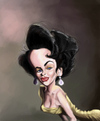 Cartoon: Liz Taylor (small) by doodleart tagged celebrity,actress,liz,taylor