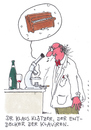 Cartoon: dr. klaus klötzer (small) by Andreas Prüstel tagged forscher,labor,entdecker,viren,klavier