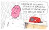 Cartoon: eventuell (small) by Andreas Prüstel tagged lungenfachärzte,feinstaub,stickoxidgrenzwerte,dieselfahrzeuge,fahrverbote,cartoon,karikatur,andreas,pruestel