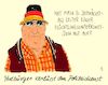 Cartoon: hutbürger (small) by Andreas Prüstel tagged sachsen,dresden,hutbürger,lka,polizei,versetzung,flüchtlingsheim,staatsdiener,cartoon,karikatur,andreas,pruestel