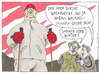 Cartoon: im gelände (small) by Andreas Prüstel tagged nordic,walking,olympia