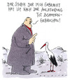 Cartoon: klapperstorch (small) by Andreas Prüstel tagged storch,geburt,tod,baby