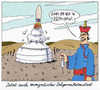 Cartoon: mongolrakete (small) by Andreas Prüstel tagged trägerrakete,indien,atomwaffen,atomwaffenmächte,mongolei,jurte,raketenstart,zäpfchen