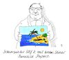 Cartoon: paradise papers (small) by Andreas Prüstel tagged enthüllungen,paradise,papers,steuervermeidung,steuerbetrug,firmen,politiker,prominente,cartoon,karikatur,andreas,pruestel