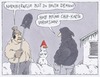 Cartoon: schneearbeit (small) by Andreas Prüstel tagged schnee,schnebeseitigung,schaufel,chipkarte,schneefrau