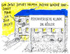 Cartoon: spezialklinik (small) by Andreas Prüstel tagged fdp postengeschacher rösler psychiatrie klinik