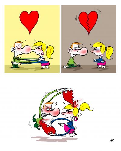 cartoon love images pictures. Cartoon: Love Story (medium) by kap tagged love,couple,marriage,