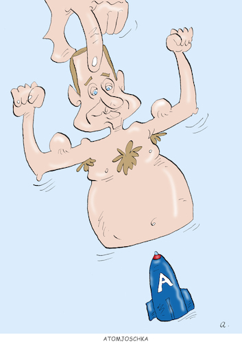 Cartoon: Atomjoschka (medium) by astaltoons tagged putin,ukraine,krieg,putin,ukraine,krieg