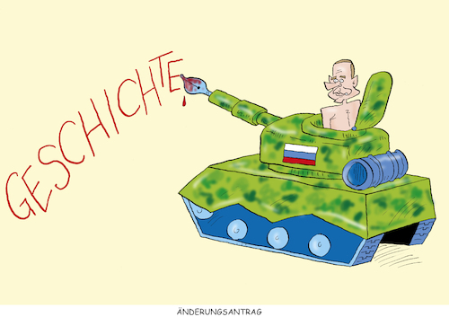 Cartoon: Geschichtsschreibung (medium) by astaltoons tagged putin,ukraine