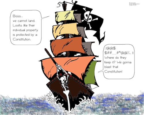 Cartoon: Constitution (medium) by paparazziarts tagged intellectual,theft,property,constitution