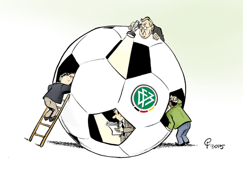 Cartoon: Steuer-Razzia (medium) by Paolo Calleri tagged deutschland,sport,fussball,dfb,fussballbund,steuern,steuerhinterziehung,fahnder,steuerfahnder,ermittler,zentrale,fifa,weltmeisterschaft,wm,sommermaerchen,korruption,karikatur,cartoon,paolo,calleri,deutschland,sport,fussball,dfb,fussballbund,steuern,steuerhinterziehung,fahnder,steuerfahnder,ermittler,zentrale,fifa,weltmeisterschaft,wm,sommermaerchen,korruption,karikatur,cartoon,paolo,calleri